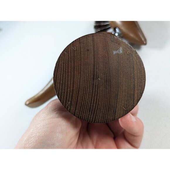 Vintage minimalist wood bird bottle opener, MCM Danish Bird Corkscrew + Bottle - Picture 7 of 10